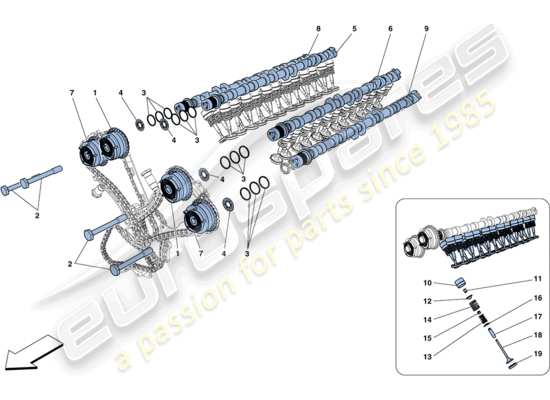 a part diagram from the Ferrari FF parts catalogue