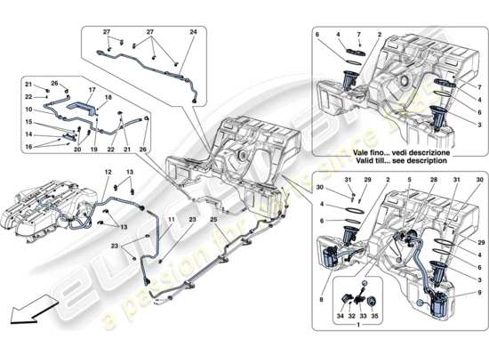 a part diagram from the Ferrari FF parts catalogue