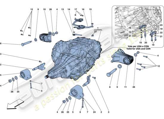 a part diagram from the Ferrari FF parts catalogue