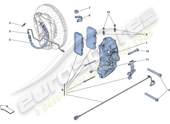 a part diagram from the Ferrari FF parts catalogue