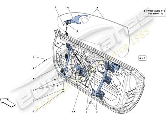 a part diagram from the Ferrari FF parts catalogue