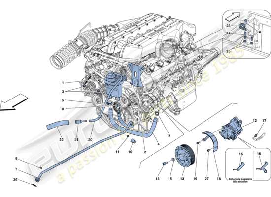 a part diagram from the Ferrari FF parts catalogue