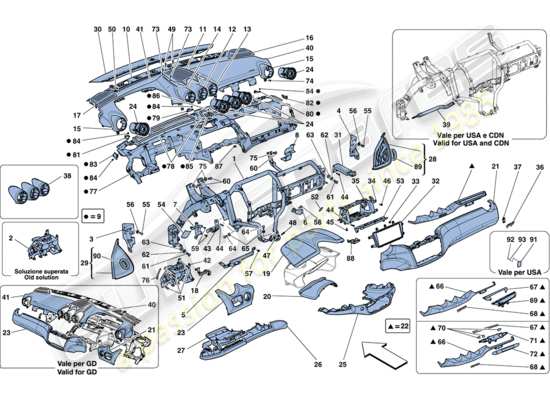 a part diagram from the Ferrari FF parts catalogue