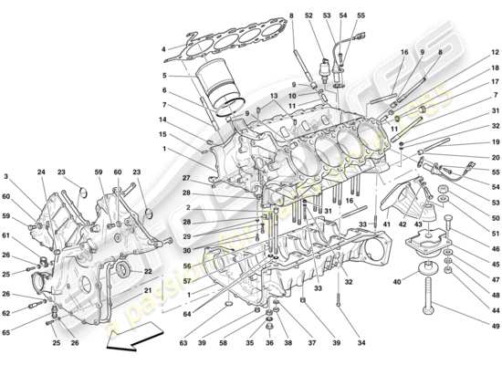 a part diagram from the Ferrari 430 parts catalogue