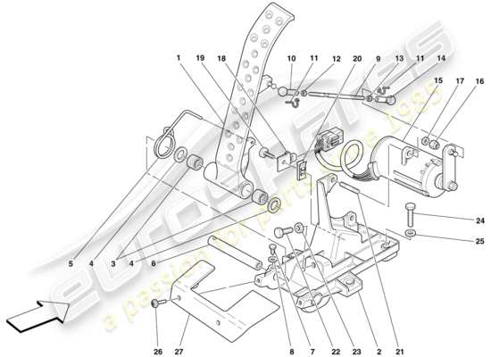 a part diagram from the Ferrari 430 parts catalogue