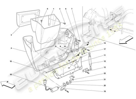 a part diagram from the Ferrari 430 parts catalogue