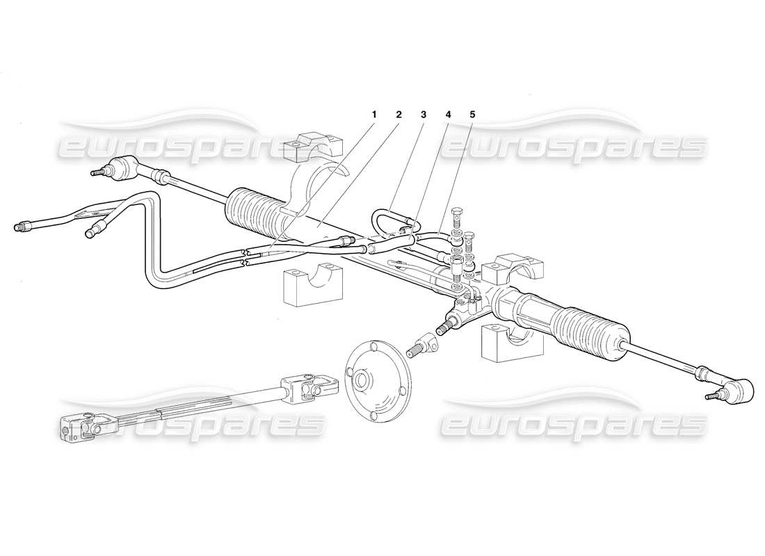 Lamborghini Diablo SV (1998) Steering (Valid for GB - November 1998) Parts Diagram