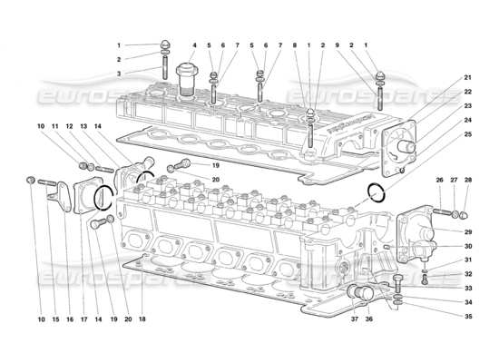 a part diagram from the Lamborghini Diablo parts catalogue