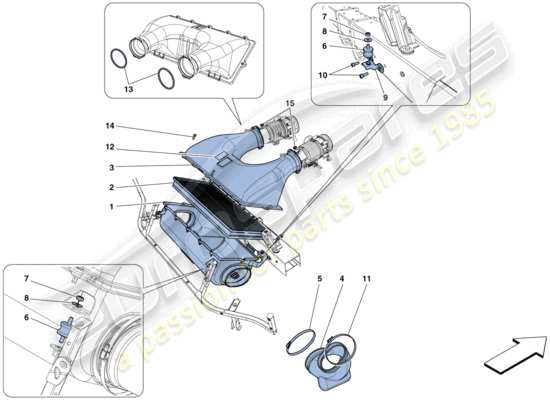 a part diagram from the Ferrari 458 parts catalogue