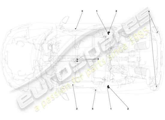 a part diagram from the Ferrari 458 parts catalogue