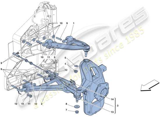 a part diagram from the Ferrari 458 parts catalogue