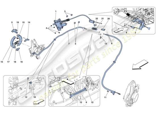 a part diagram from the Ferrari 458 parts catalogue