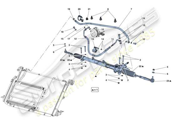 a part diagram from the Ferrari California parts catalogue