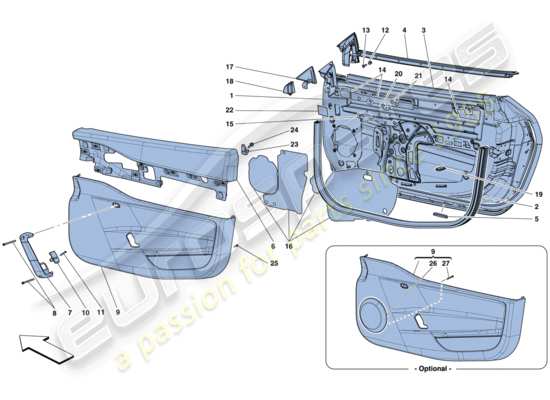 a part diagram from the Ferrari 458 parts catalogue