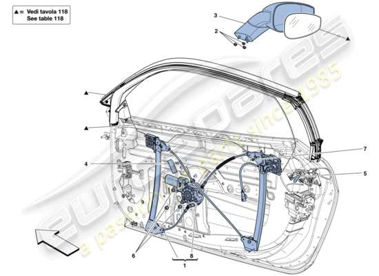 a part diagram from the Ferrari 458 parts catalogue