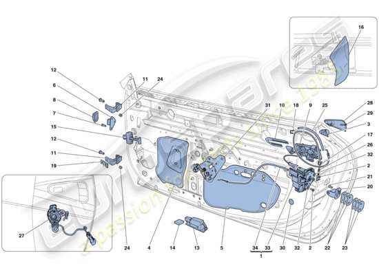 a part diagram from the Ferrari 458 parts catalogue