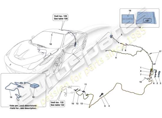 a part diagram from the Ferrari 458 parts catalogue