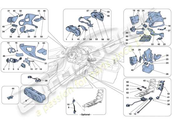 a part diagram from the Ferrari 458 parts catalogue