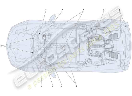 a part diagram from the Ferrari 458 parts catalogue