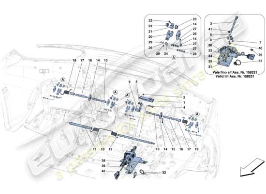 a part diagram from the Ferrari 488 parts catalogue