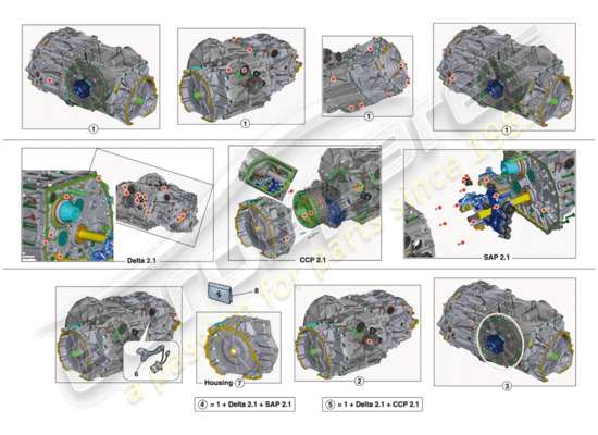 a part diagram from the Ferrari 488 parts catalogue