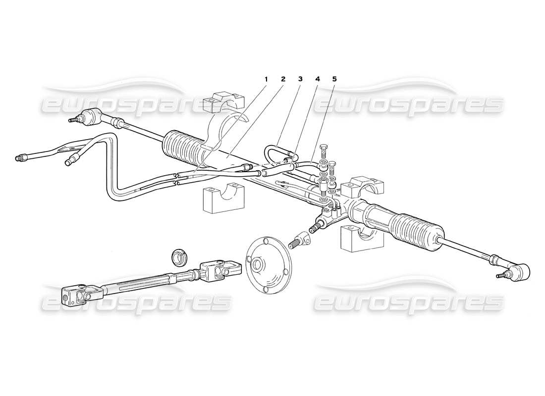 Lamborghini Diablo SV (1999) Steering (Valid for GB and Australia - July 1999) Parts Diagram