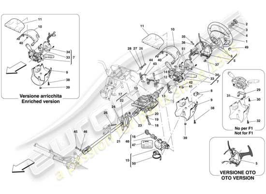 a part diagram from the Ferrari 612 parts catalogue