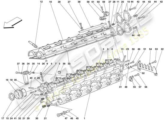 a part diagram from the Ferrari 612 parts catalogue