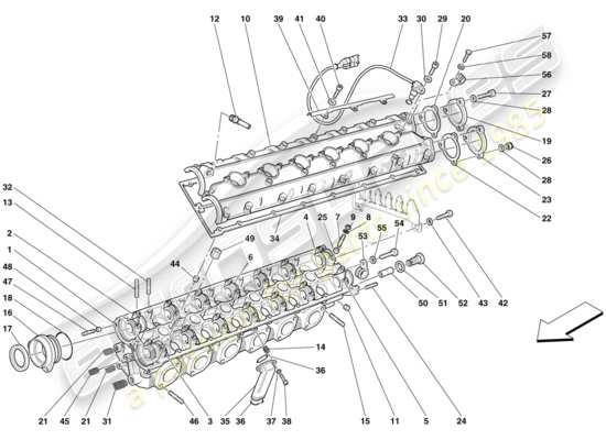 a part diagram from the Ferrari 612 parts catalogue