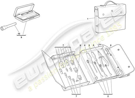 a part diagram from the Ferrari 612 parts catalogue