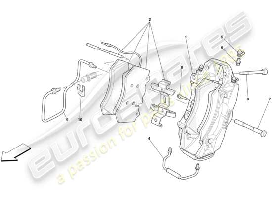 a part diagram from the Ferrari 599 parts catalogue