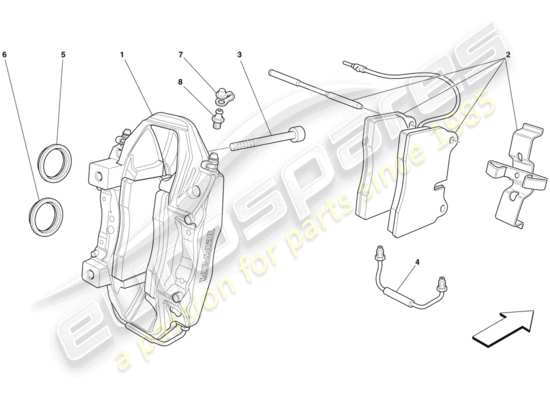 a part diagram from the Ferrari 599 parts catalogue