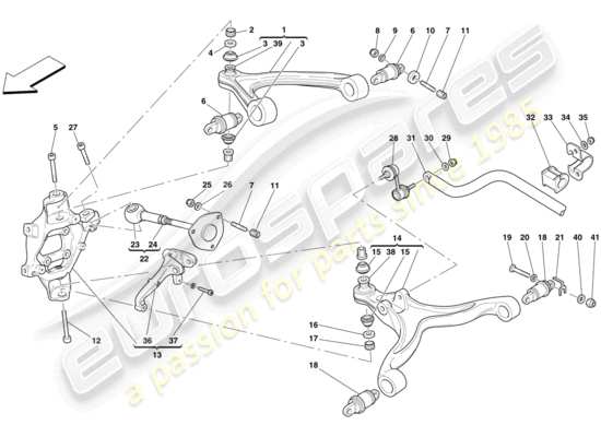 a part diagram from the Ferrari 599 parts catalogue