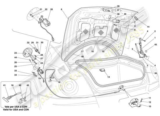a part diagram from the Ferrari 599 parts catalogue
