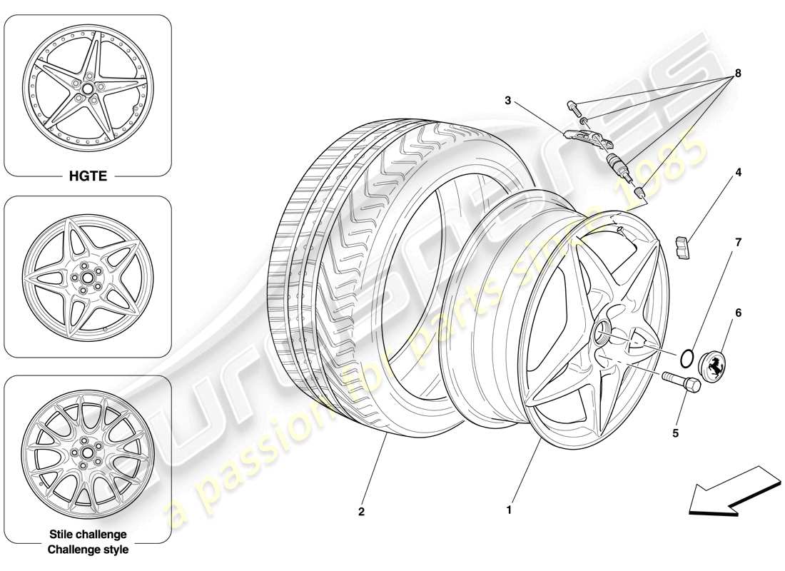 Part diagram containing part number 70001280