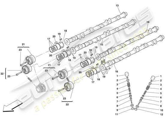 a part diagram from the Ferrari 599 parts catalogue