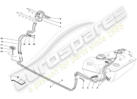 a part diagram from the Ferrari 599 parts catalogue