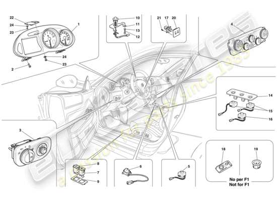 a part diagram from the Ferrari 599 parts catalogue