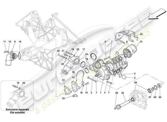 a part diagram from the Ferrari 599 parts catalogue