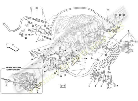 a part diagram from the Ferrari 612 parts catalogue