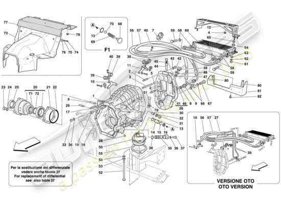 a part diagram from the Ferrari 612 parts catalogue