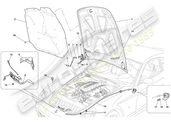 a part diagram from the Ferrari 612 parts catalogue