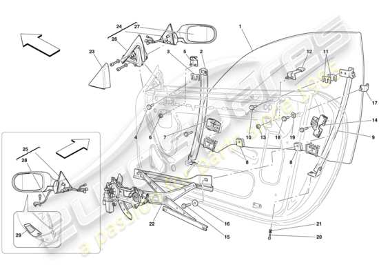 a part diagram from the Ferrari 612 parts catalogue