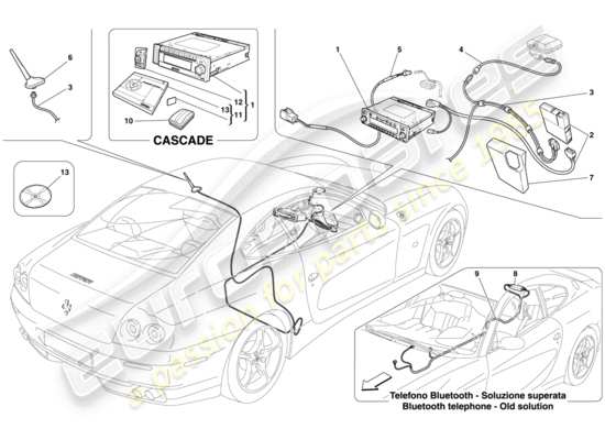 a part diagram from the Ferrari 612 parts catalogue