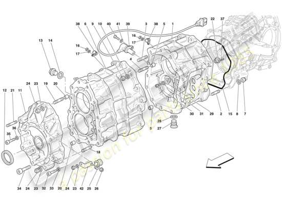 a part diagram from the Ferrari 599 parts catalogue