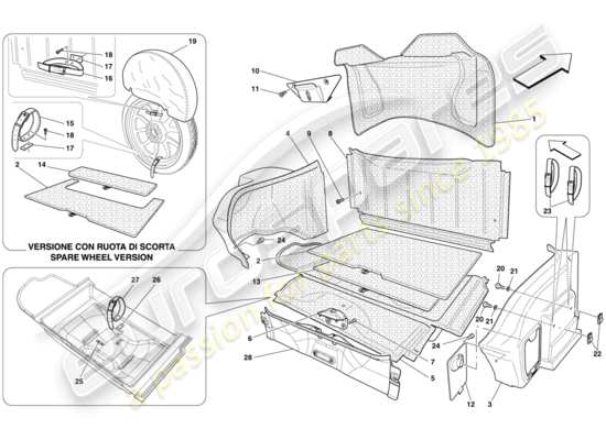 a part diagram from the Ferrari 599 parts catalogue