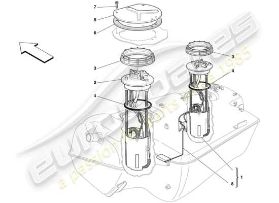 a part diagram from the Ferrari 599 parts catalogue