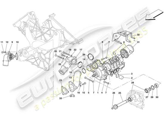 a part diagram from the Ferrari 599 parts catalogue