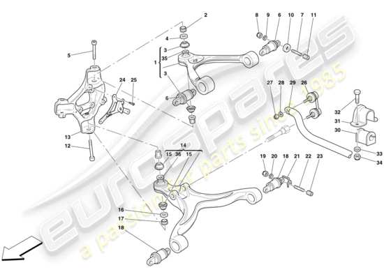 a part diagram from the Ferrari 599 parts catalogue