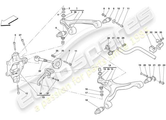 a part diagram from the Ferrari 599 parts catalogue